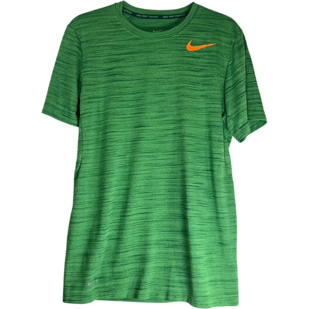 Nike Green Dri Fit Crew Neck Short Sleeve T-Shirt Size M